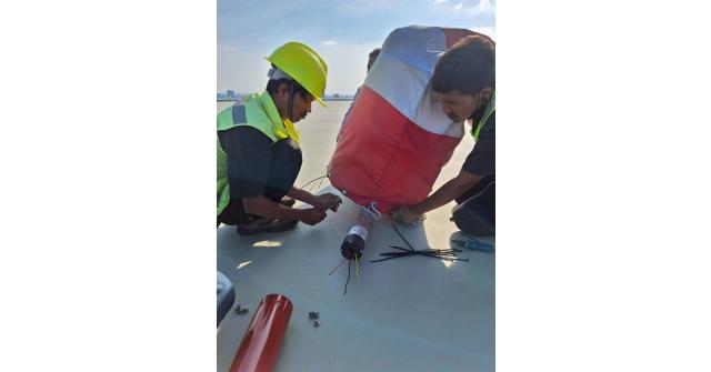 Install helipad lighting