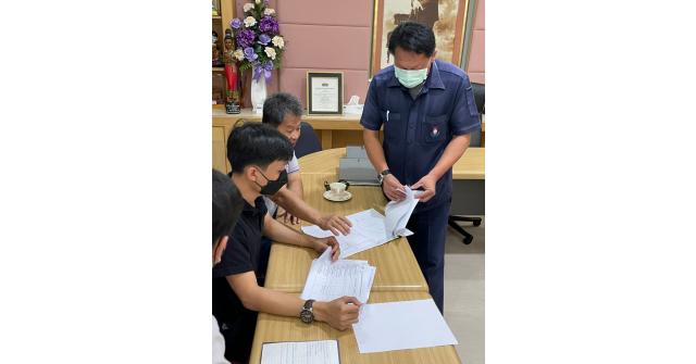 สำรวจพื้นที่ลานจอดเฮลิคอปเตอร์ และเข้าพบผู้อำนวยการโรงพยาบาลอุดรธานี