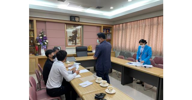 สำรวจพื้นที่ลานจอดเฮลิคอปเตอร์ และเข้าพบผู้อำนวยการโรงพยาบาลอุดรธานี