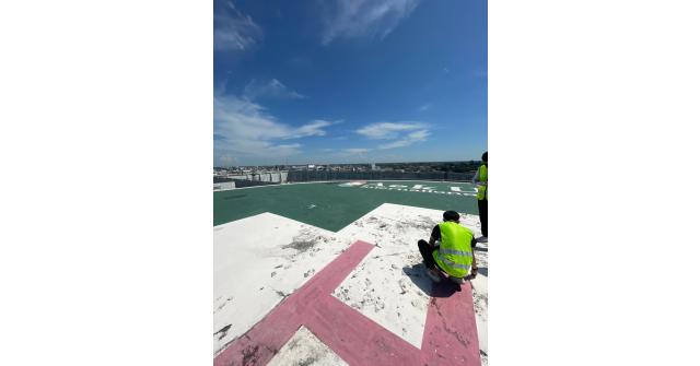 สำรวจพื้นที่ลานจอดเฮลิคอปเตอร์ และเข้าพบผู้อำนวยการโรงพยาบาลอุดรธานี