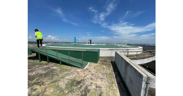 สำรวจพื้นที่ลานจอดเฮลิคอปเตอร์ และเข้าพบผู้อำนวยการโรงพยาบาลอุดรธานี