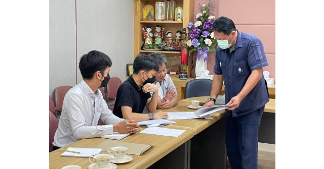 สำรวจพื้นที่ลานจอดเฮลิคอปเตอร์ และเข้าพบผู้อำนวยการโรงพยาบาลอุดรธานี